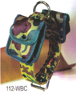 Canvas Camouflage Dog Collar
with Pouches
