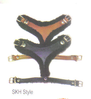 Fleece Leather Harnesses By Top Dog