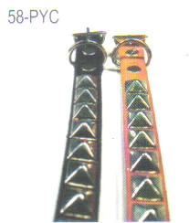 Pyramid Studded Leather Dog Collar 5/8